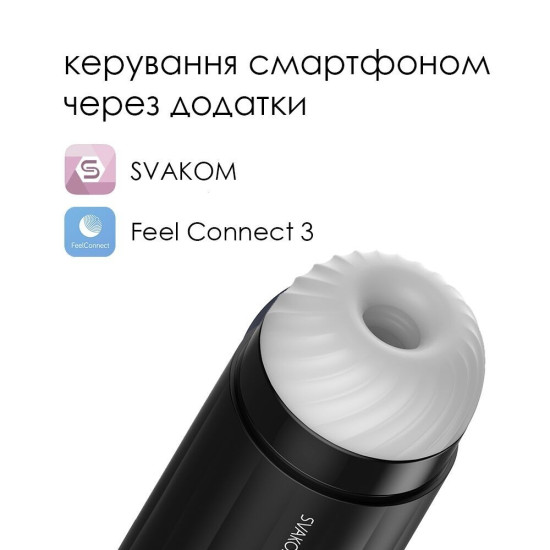 Інтерактивний смарт-мастурбатор з вібрацією і посмоктуванням Svakom Sam Neo
