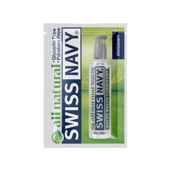 Пробник лубриканта для чувствительной кожи Swiss Navy All Natural, 5 ml