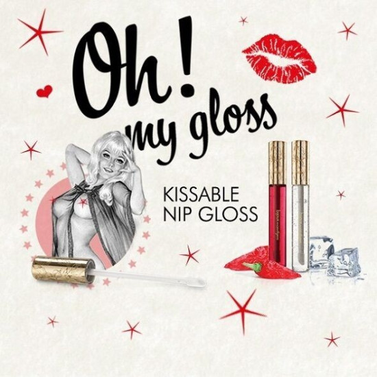 Набір блисків для сосків (зігріваючий та охолоджувальний) Bijoux Indiscrets Kissable Nip Gloss Duet, 2×13 ml