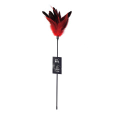 Лоскоталка з пером молодого півня, червона Art of Sex Feather Paddle