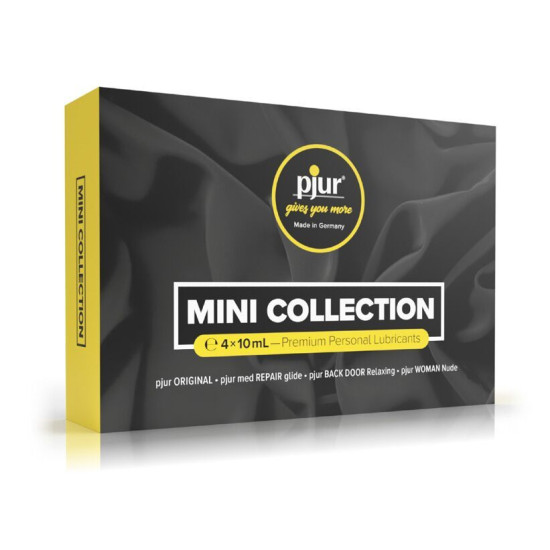 Набор смазок (Med Repair Glide, Woman Nude, Original, Backdoor Relaxing) Pjur Mini Collection, 4×10 ml
