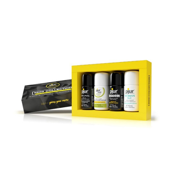 Набор смазок (Med Repair Glide, Woman Nude, Original, Backdoor Relaxing) Pjur Mini Collection, 4×10 ml