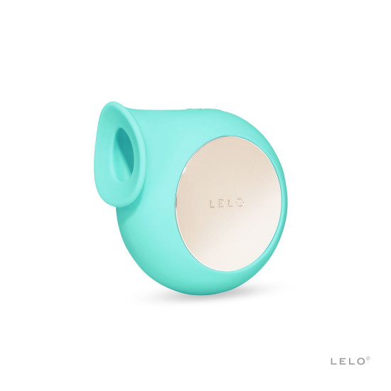 Звуковой стимулятор клитора с широким мягким раструбом, голубой LELO Sila Aqua