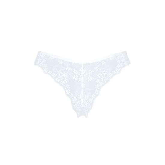 Напівпрозорі трусики з відкритими сідницями, чорні Obsessive Heavenly Panties Black, XL/2XL