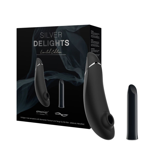 Премиальный подарочный набор (Womanizer Premium и We-Vibe Tango) Silver Delights Collection