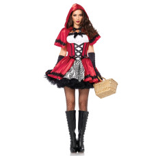 Эротический костюм Красной Шапочки (платье и накидка) Leg Avenue Gothic Red Riding Hood, XL