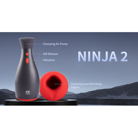 Мастурбатор із 7 режимами вібрації та ефектом стиснення Otouch Ninja 2
