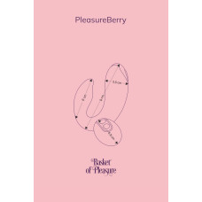 Вибратор для пар, зарядный кейс и пульт ДУ, синий FairyGasm PleasureBerry Blue