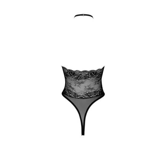 Боди из эластичного материала, черное Kissable Sexy Kiss Body Black, S/M