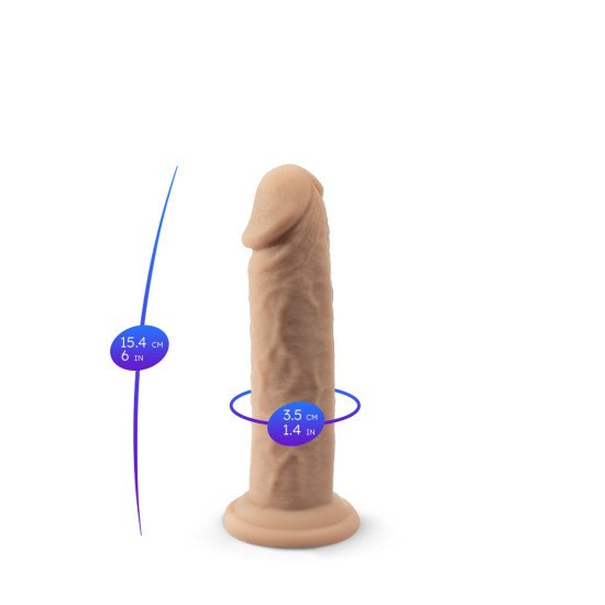 Реалистичный фаллоимитатор, длина 15,2 см SilexD Robby Real Skin Flesh (MODEL 2 size 6in)