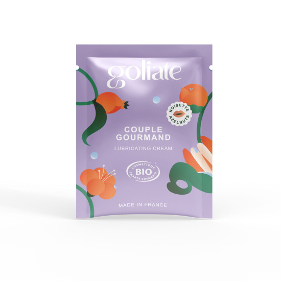 Пробник массажного масла с ароматом и вкусом фундука Goliate Couple Gourmand Noisette, 2 ml