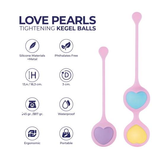 Вагінальні кульки Wooomy Love Pearls