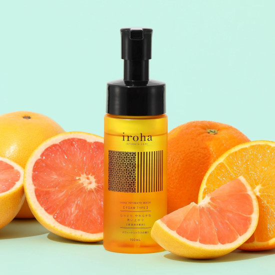 Пена для интимного ухода с ароматом сладких цитрусов Iroha Intimate Wash Foam Type Sweet Citrus, 150 ml
