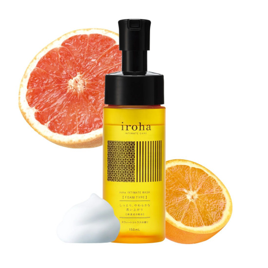 Пена для интимного ухода с ароматом сладких цитрусов Iroha Intimate Wash Foam Type Sweet Citrus, 150 ml