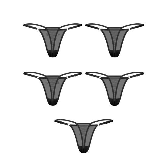 Набор трусиков Obsessive Violami 5-Pack Thong, размер L/XL