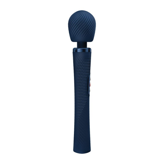 Вибромассажер, синий Fun Factory Vim Vibrating Wand Nightblue (мятая упаковка)