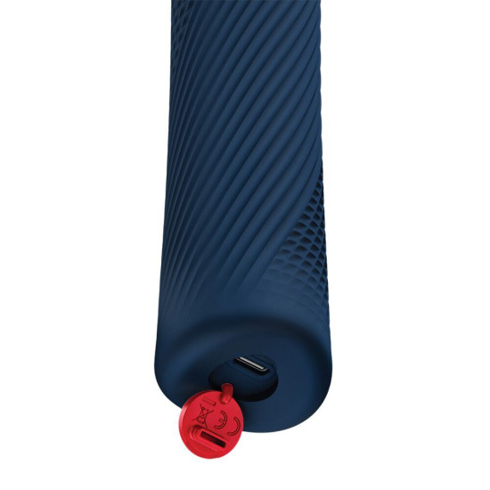 Вибромассажер, синий Fun Factory Vim Vibrating Wand Nightblue (мятая упаковка)