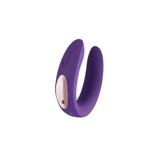 Вібратор для пар фіолетового кольору з двома моторчиками Satisfyer Double Plus