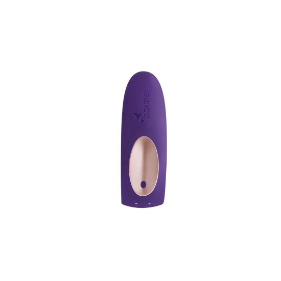 Вібратор для пар фіолетового кольору з двома моторчиками Satisfyer Double Plus