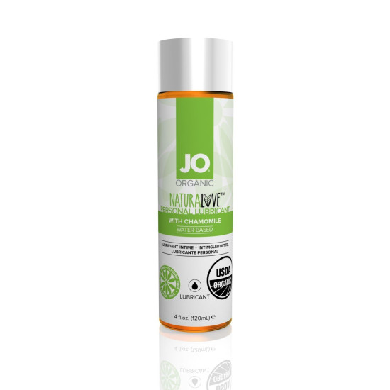 Смазка с экстрактом листьев агавы и ромашки на водной основе JO NATURALOVE ORGANIC, 120 ml