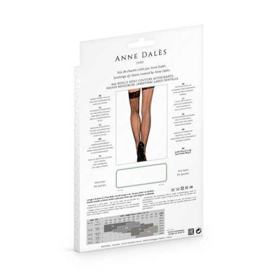 Сексуальні панчохи чорного кольору Anne De Ales Cloe T4 Black