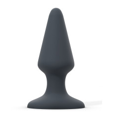 Силіконова анальна пробка чорного кольору, макс. діаметр 5,1 см Dorcel Best Plug, L