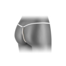 Трусики-стрінги білого кольору з перловою ниткою Fashion Secret VENUSINA