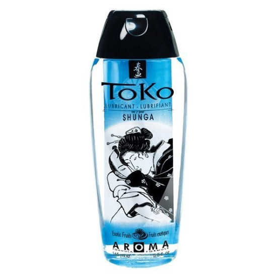 Съедобный лубрикант без сахара с фруктовым вкусом на водной основе Shunga Toko AROMA Exotic Fruits, 165 ml