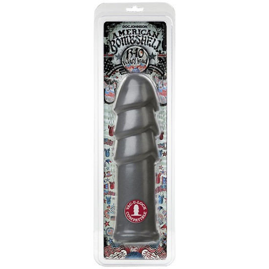 Фаллоимитатор для фистинга, длина 24,6 см, диаметр 6,9 см Doc Johnson American Bombshell B-10 Warhead Gun Metal