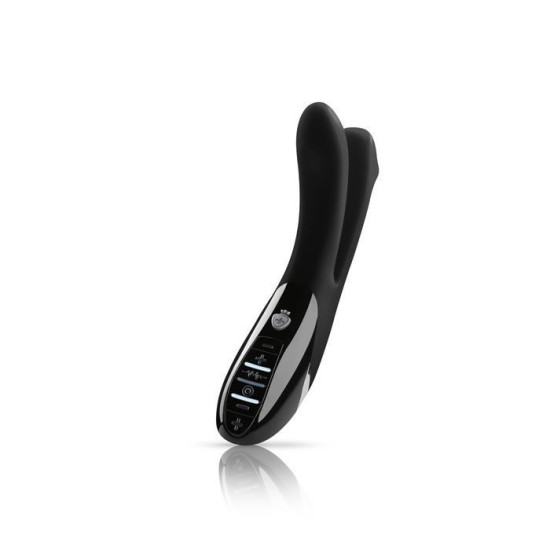 Подвійний вібратор з електростимуляцією, чорний Mystim Tingling Aparte eStim Black
