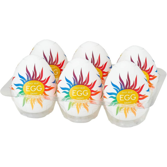 Набор из 6 мастурбаторов-яиц Tenga Egg Shiny Pride Edition