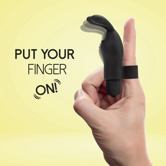 Вибратор на палец, чёрный FeelzToys Magic Finger Vibrator Black