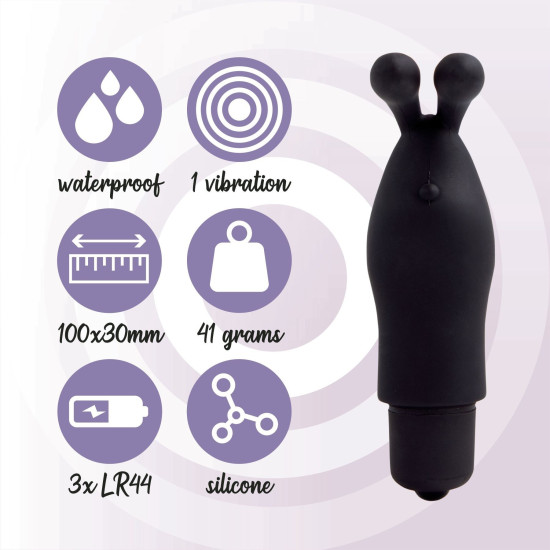Вибратор на палец, чёрный FeelzToys Magic Finger Vibrator Black