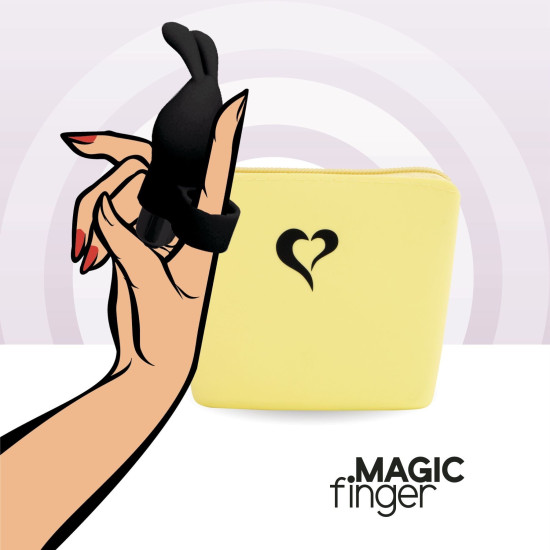 Вибратор на палец, чёрный FeelzToys Magic Finger Vibrator Black
