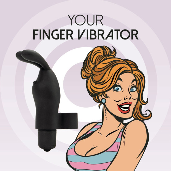 Вибратор на палец, чёрный FeelzToys Magic Finger Vibrator Black