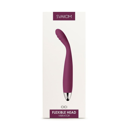 Тонкий вібратор для точки G, фіолетовий Svakom Cici Violet