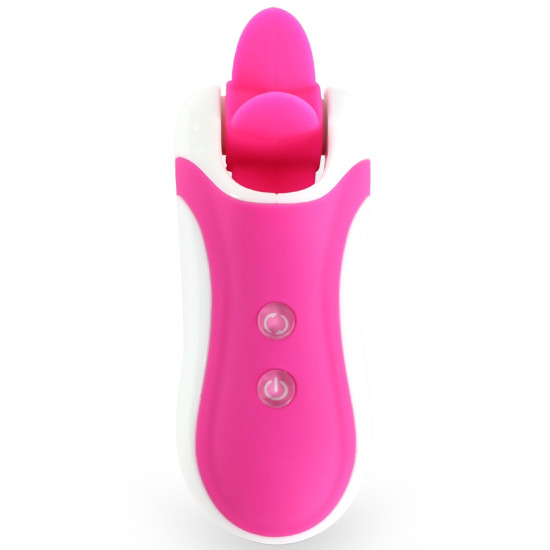 Стимулятор с имитацией оральных ласк, розовый FeelzToys Clitella Oral Clitoral Stimulator Pink