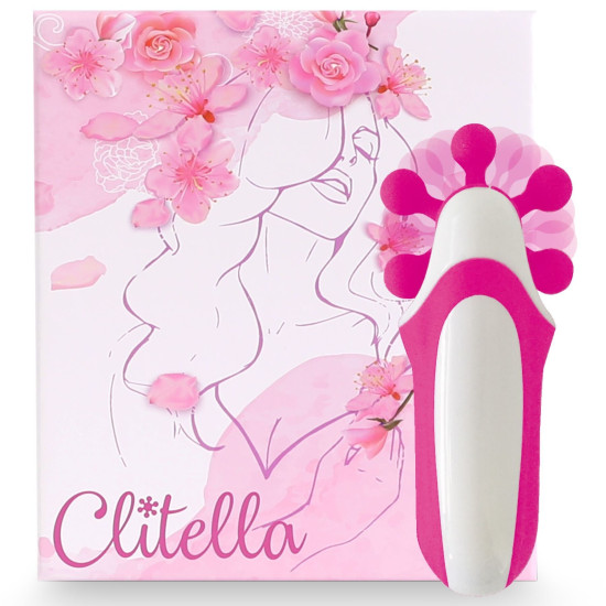 Стимулятор с имитацией оральных ласк, розовый FeelzToys Clitella Oral Clitoral Stimulator Pink