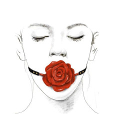 Розкішний кляп у вигляді троянди з подвійним використанням Zalo Rose Ball Gag