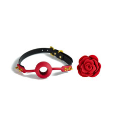 Розкішний кляп у вигляді троянди з подвійним використанням Zalo Rose Ball Gag