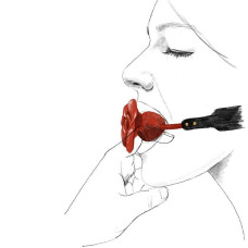 Розкішний кляп у вигляді троянди з подвійним використанням Zalo Rose Ball Gag