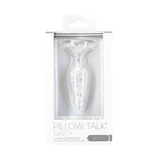 Скляна анальна пробка з вібропулею, діаметр 3,1 см Pillow Talk Fancy Luxurious Glass Anal Plug