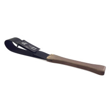 Кожаная шлёпалка с деревянной ручкой, черная Art of Sex BDSM Paddle Black