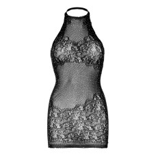 Сукня-сітка зі стразами і відкритою спиною, чорне Leg Avenue Rhinestone Halter Mini Dress Black, One Size