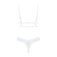 Эротический комплект (бюстгальтер и танга), черный Obsessive Heavenly 2-Pcs Set Black, XS/S