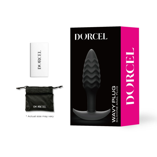 Силиконовая анальная пробка, длина 10,6 см, диаметр 3 см Dorcel Wavy Plug