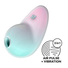 Вакуумный стимулятор с вибрацией, мятно-розовый Satisfyer Pixie Dust Mint/Pink