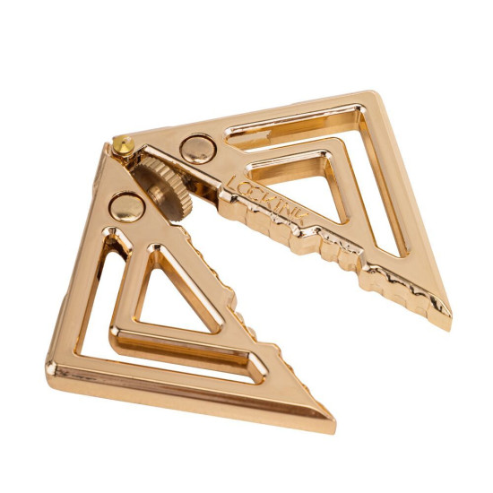 Регулируемые зажимы для сосков с тяжелой подвеской, золотистые Lockink Adjustable Nipple Clamps with Heavy Pendant Golden