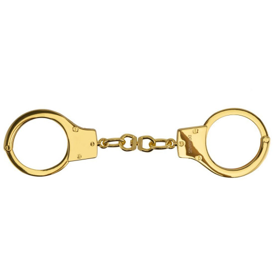 Металеві БДСМ наручники, золотисті Lockink Pretty-Sub Handcuffs