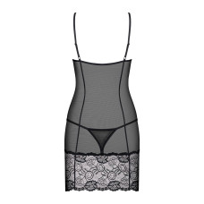 Сорочка с трусиками Obsessive Alluria Chemise & Thong, S/M